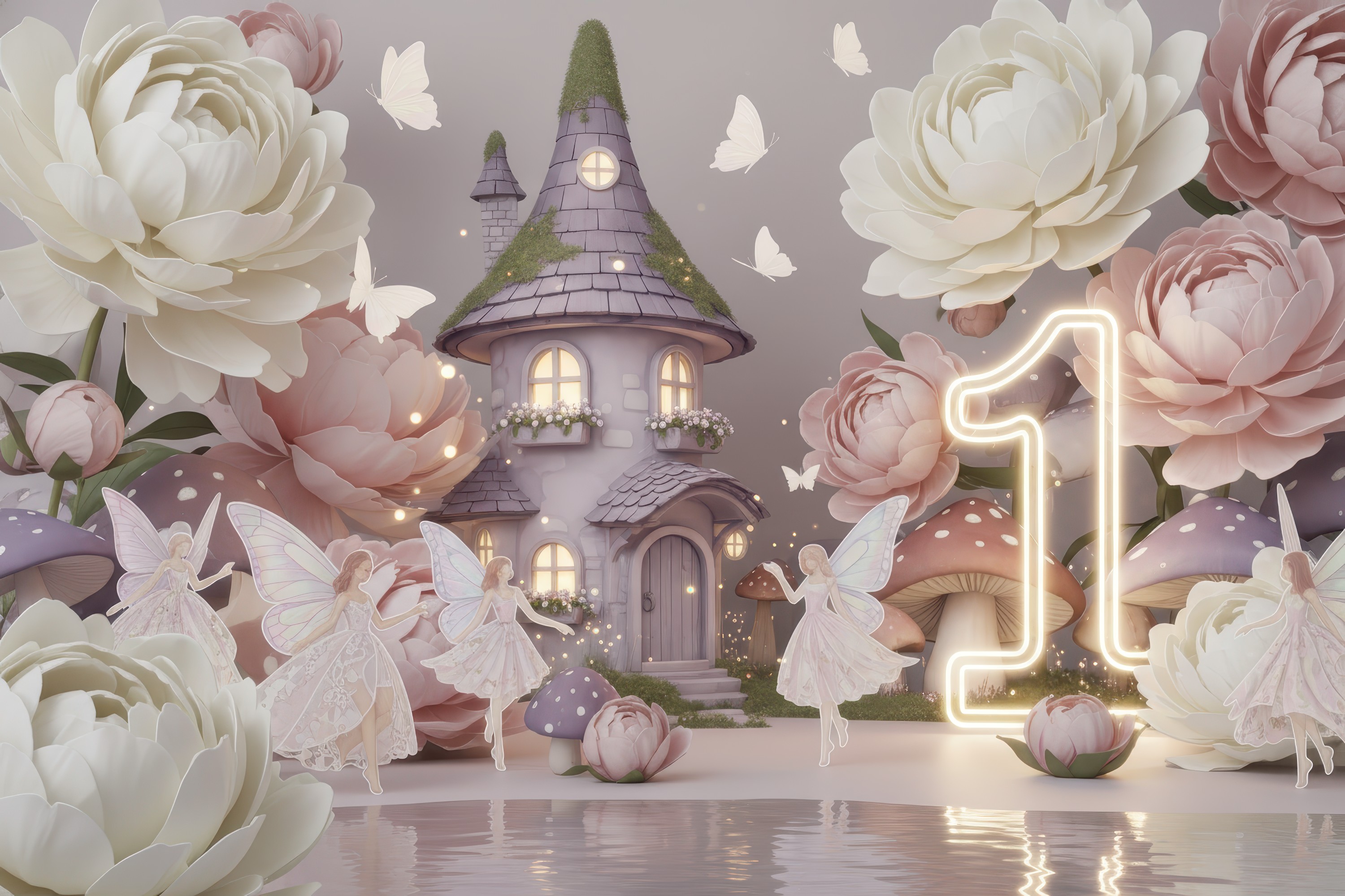 Fairy castle backdrop